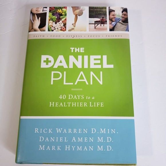 The Daniel Plan 40 Days to a Healthier Life HBDJ Book Rick Warren - Picture 1 of 9